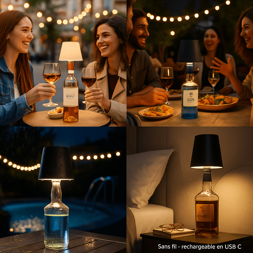 Cordless Bottle Lamp