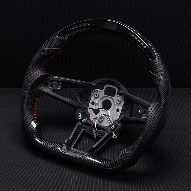 Real carbon fiber Customized Sport LED Steering Wheel Audi 2016-2023 TT TTS R8
