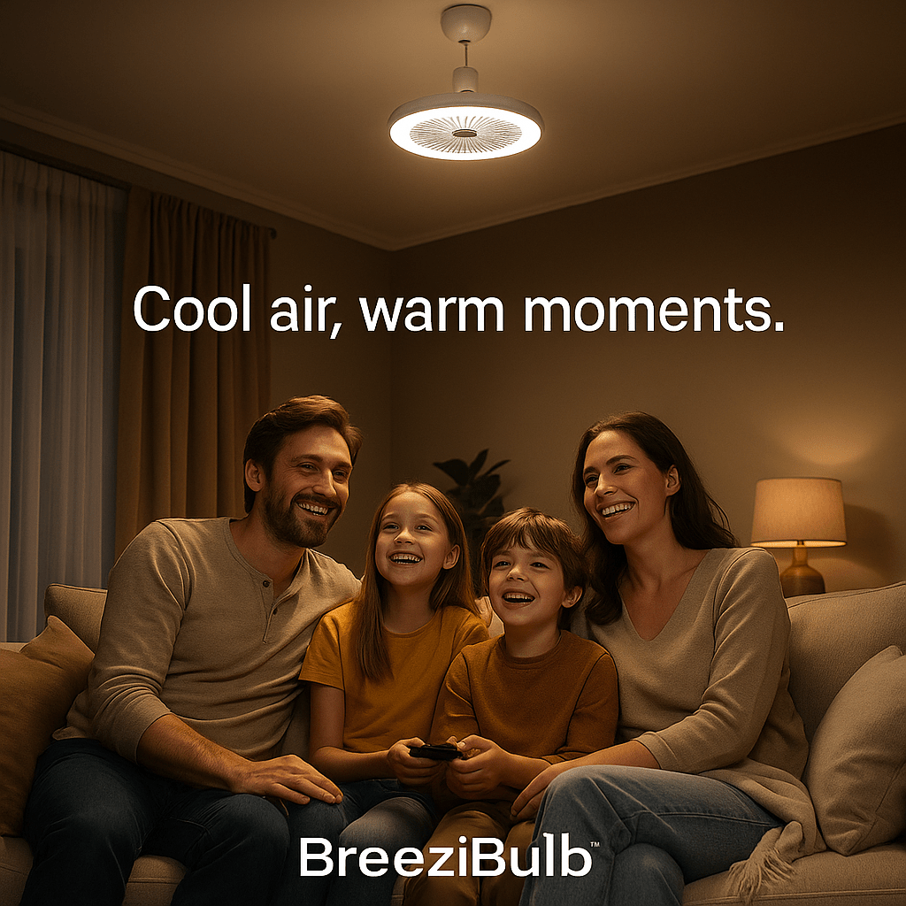 BreeziBulb™ – Fan + Light in One Bulb