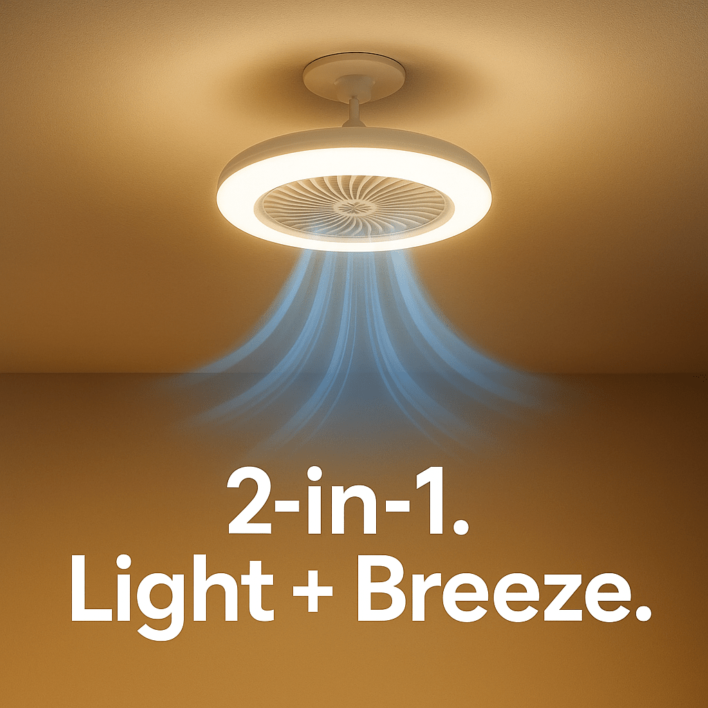BreeziBulb™ – Fan + Light in One Bulb