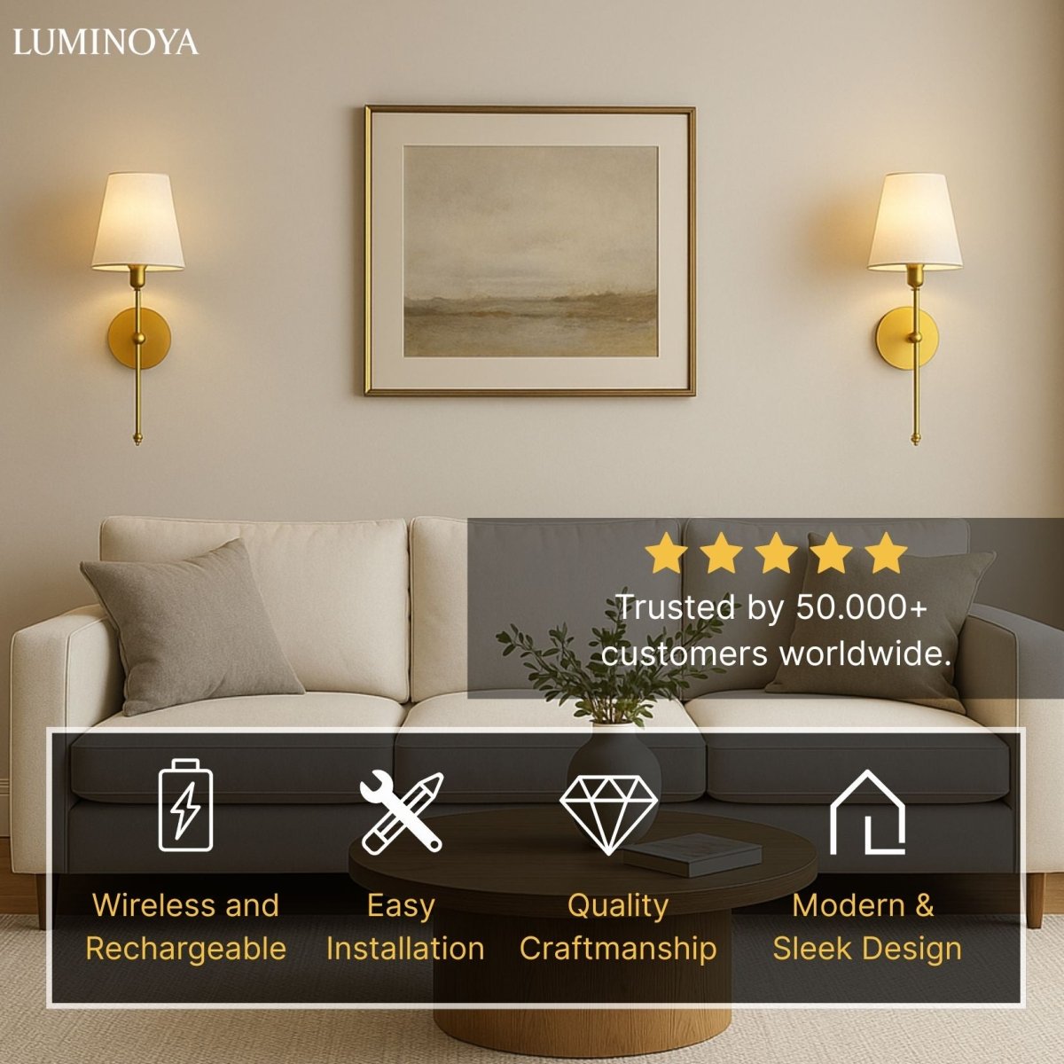 Cordless Wall Sconces