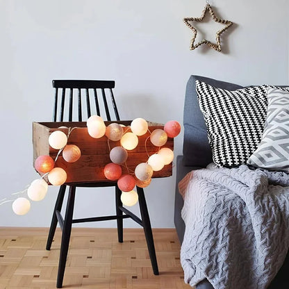 Cotton Ball Garland