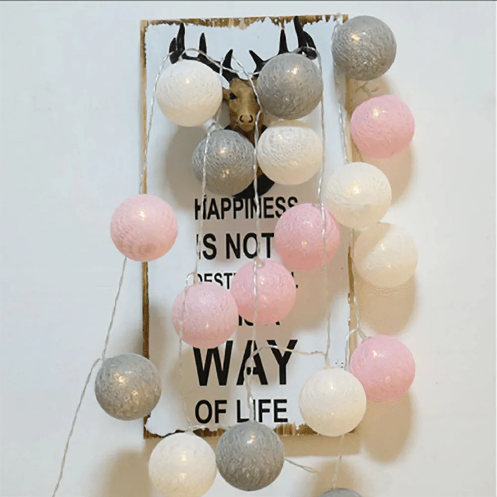 Cotton Ball Garland