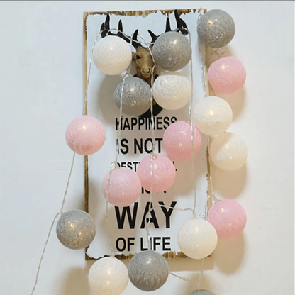 Cotton Ball Garland