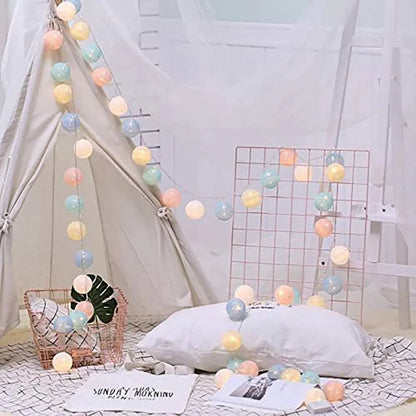 Cotton Ball Garland