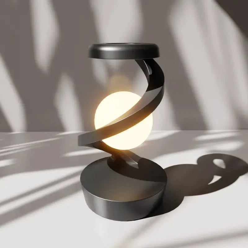 Levitating Moon Lamp – Gesture Control & Wireless Charging