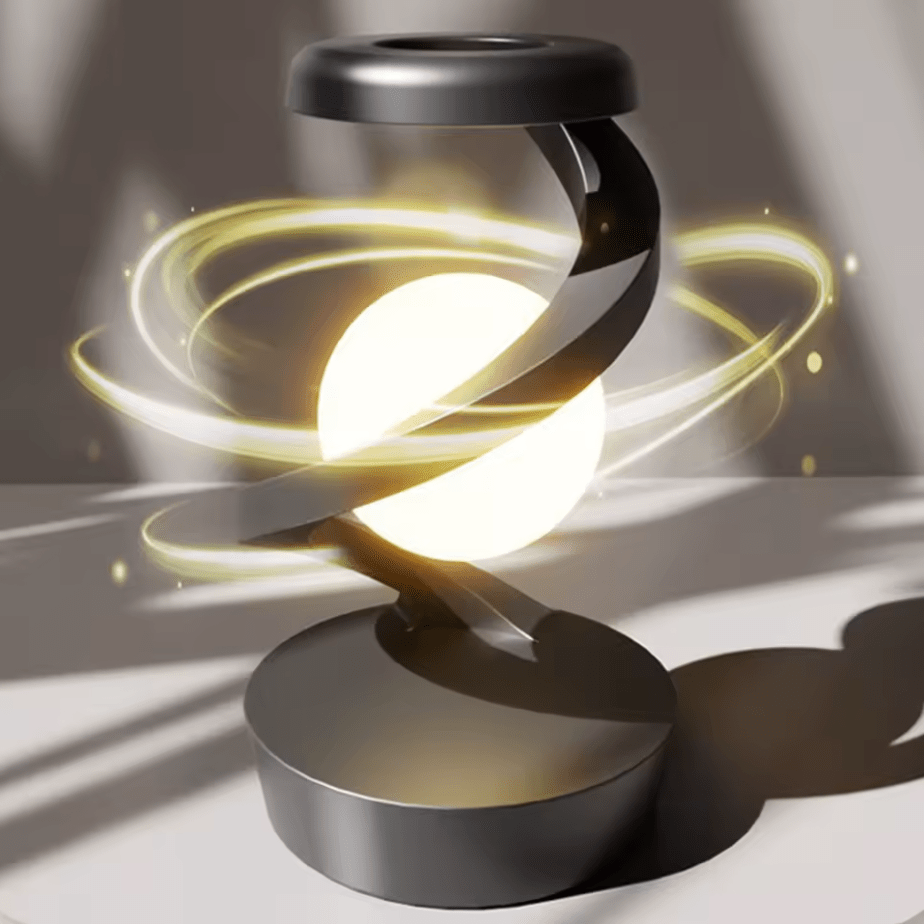 Levitating Moon Lamp – Gesture Control & Wireless Charging