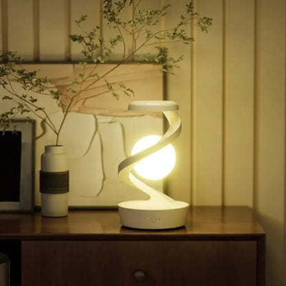 Levitating Moon Lamp – Gesture Control & Wireless Charging