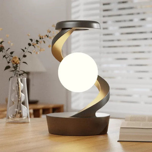 Levitating Moon Lamp – Gesture Control & Wireless Charging