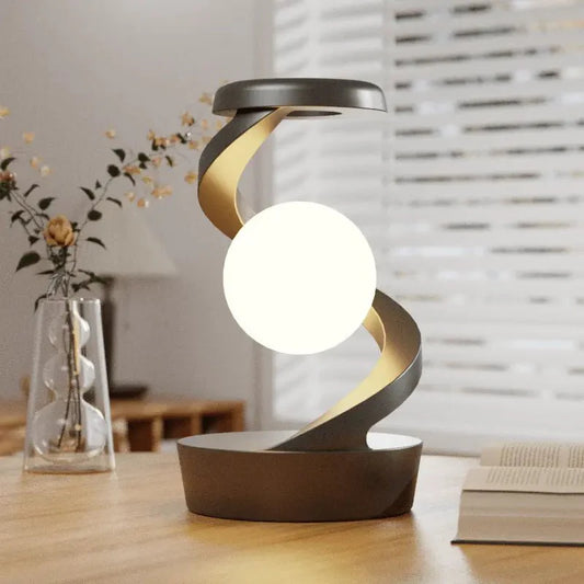 Levitating Moon Lamp – Gesture Control & Wireless Charging