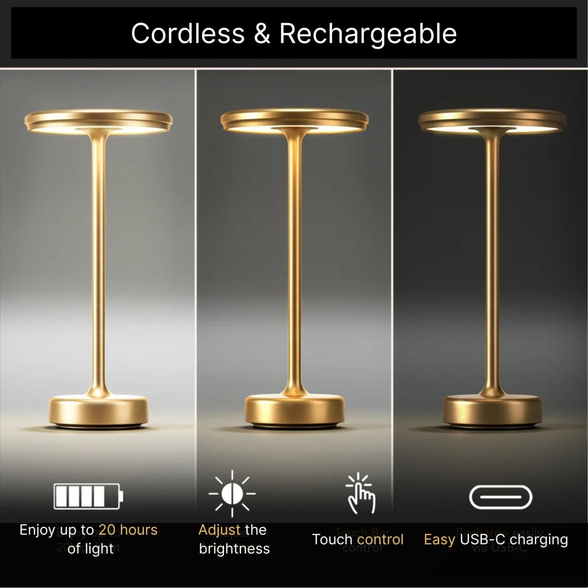 Sunray™ Rechargeable Lamp