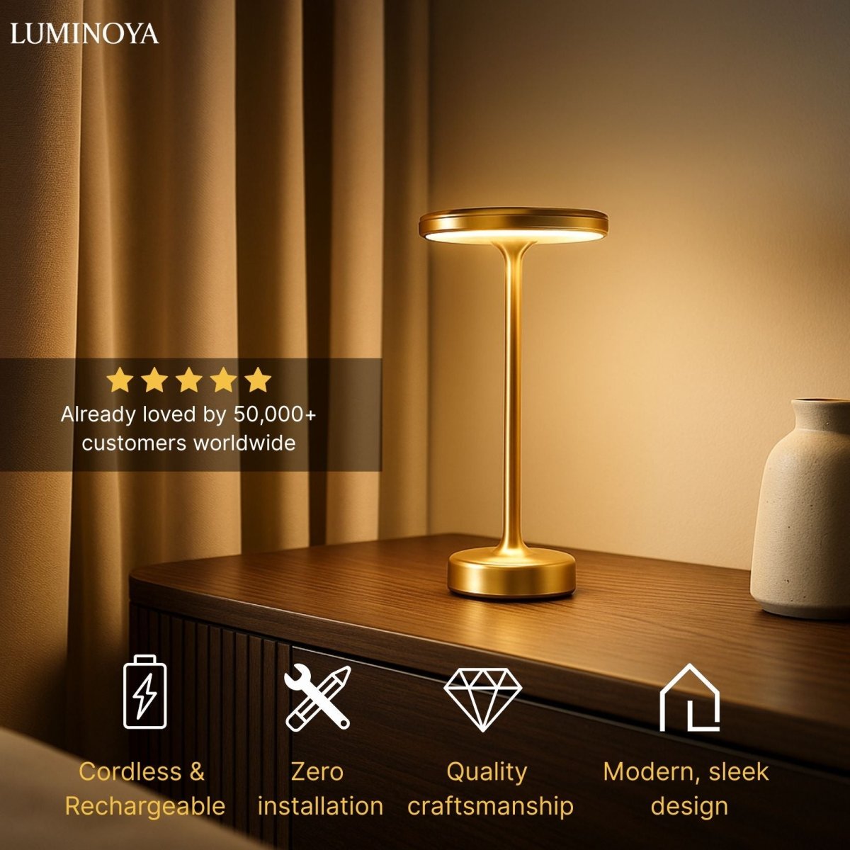 Sunray™ Rechargeable Lamp